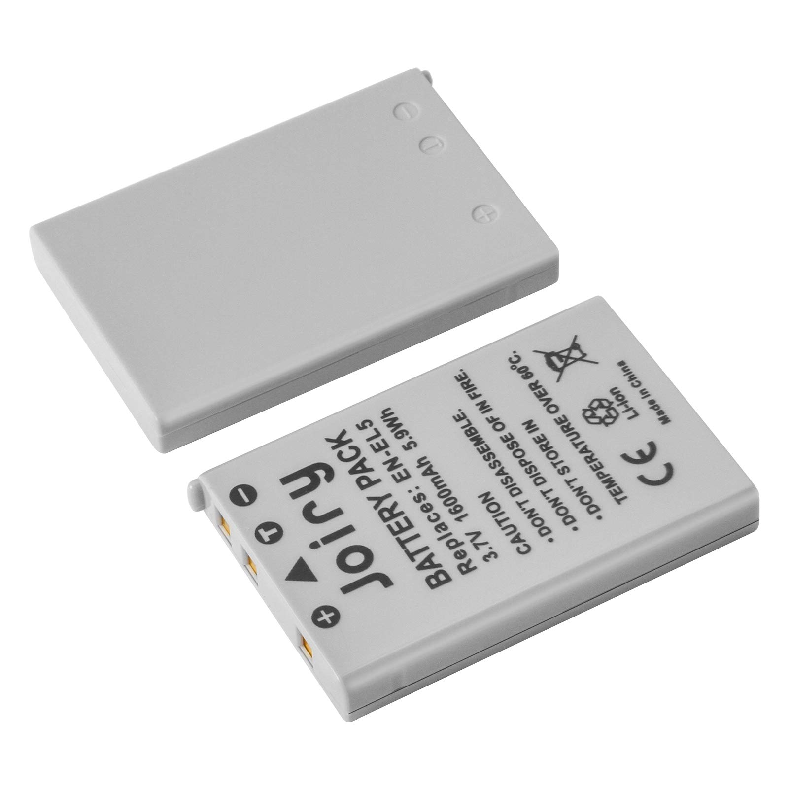 2X en-EL5 Batterie de Rechange Compatible avec Nikon Coolpix P530, P520, P510, P100, P500, P5100, P5000, P6000, P90, P80 Cameras