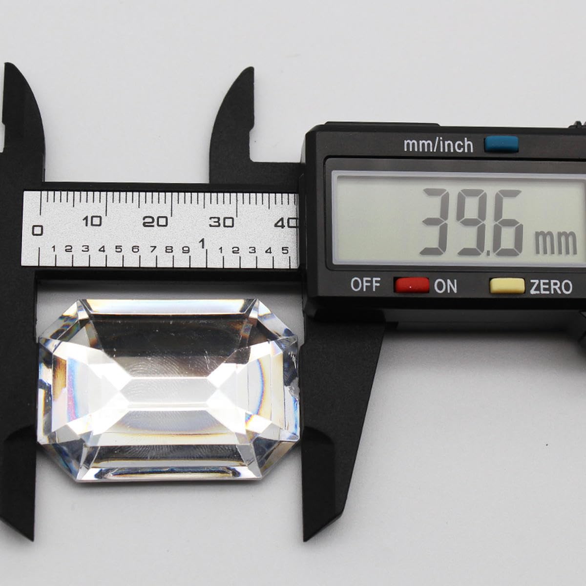 Bulk Flatback Strasssteine, Kristall Hotfix, Großer, rechteckiger, transparenter, weißer Acryl-Edelstein-Strass mit flachem Boden, DIY-Inlay, dekoratives Zubehör, 20 Stück, 28 x 40 mm, 13 – 28 x 40 mm