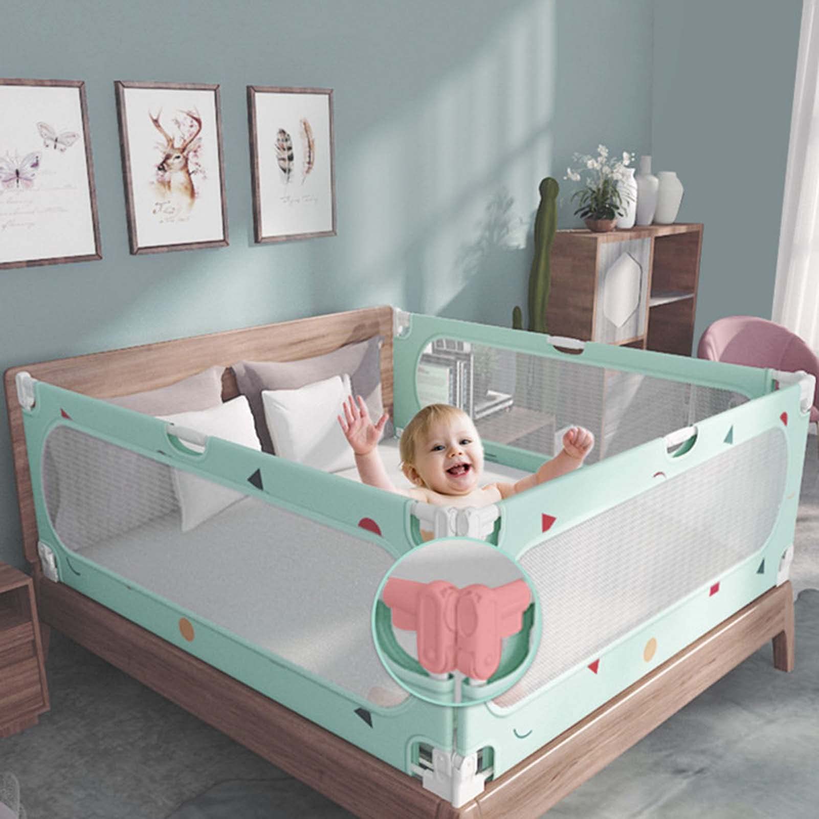 Bettgitter für extra Lange und extra hohe Betten, Bettschutzgitter, Bettzaun, Bettgitterschutz für Erwachsene, Bettgitter für, für Zwillingsbett, Doppelbett, volle Größe, Queensize, Kingsize