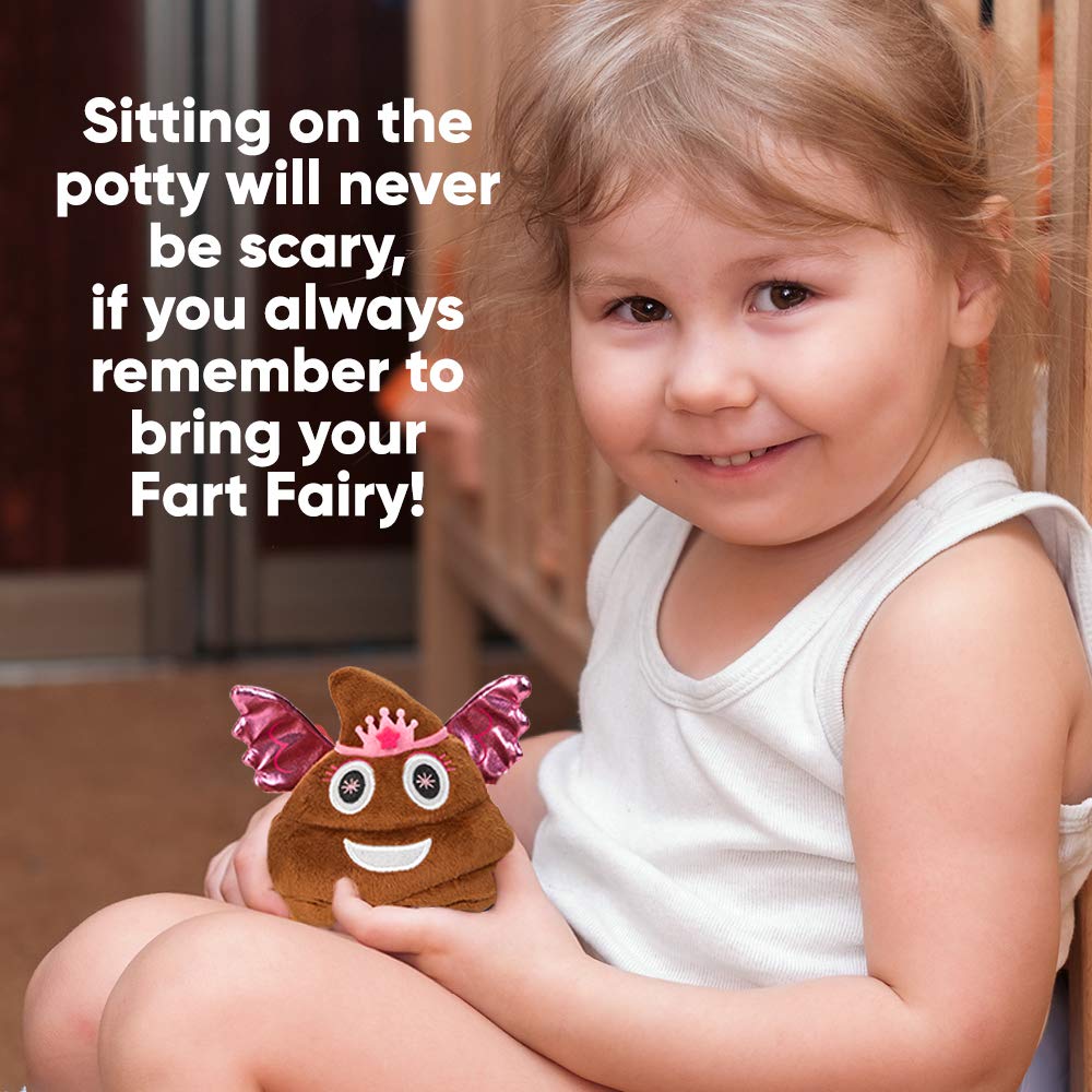 Fart Fairy Poop Emoji Fun Farting Soft Plush Toy for Kids Makes 7