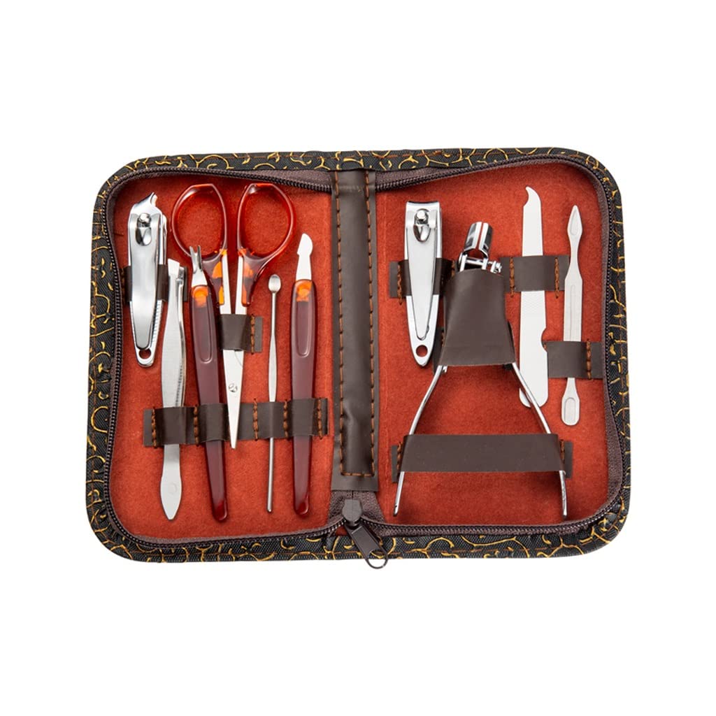 Stainless Steel Kit Nail Cuticle Quick Cut Pliers Scissors Beauty Box Tool Set Decoration