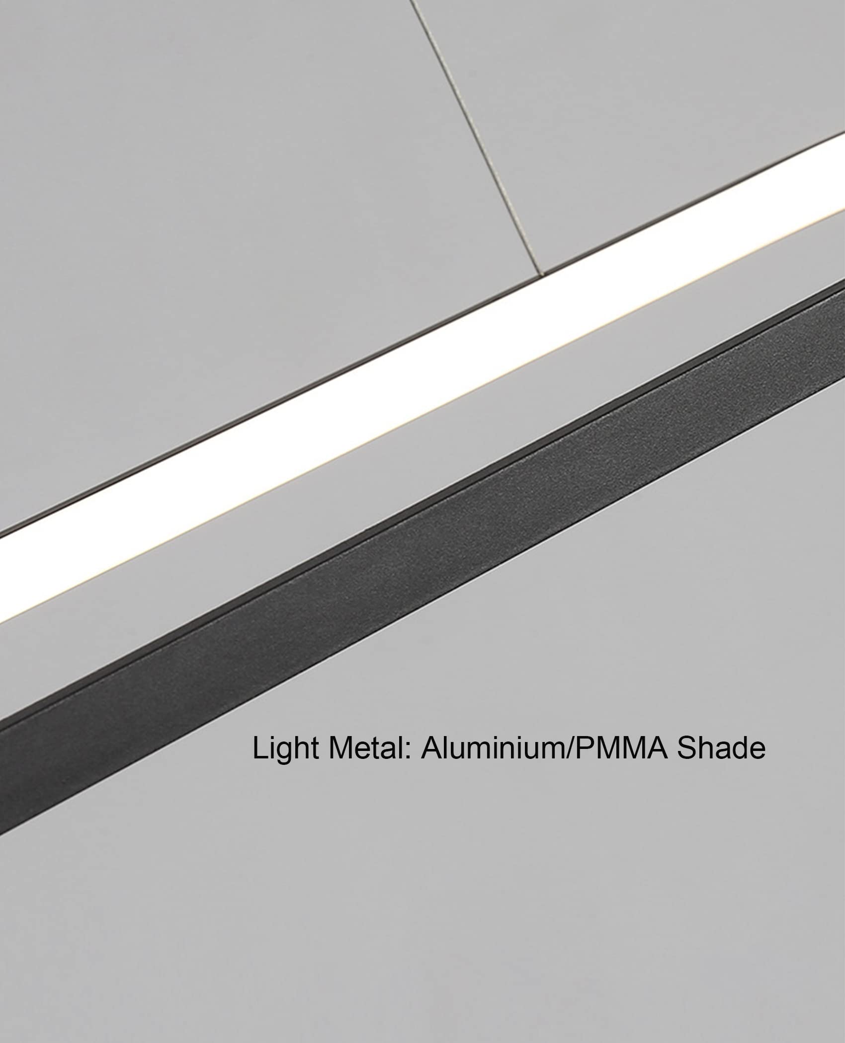 Büro Ovale LED Pendelleuchte Höhenverstellbar Esstisch Küche Hängeleuchte Dimmbar mit Fernbedienung Weiß Schwarz Gold 90/120 cm (Weiß, 90CM/35.4)