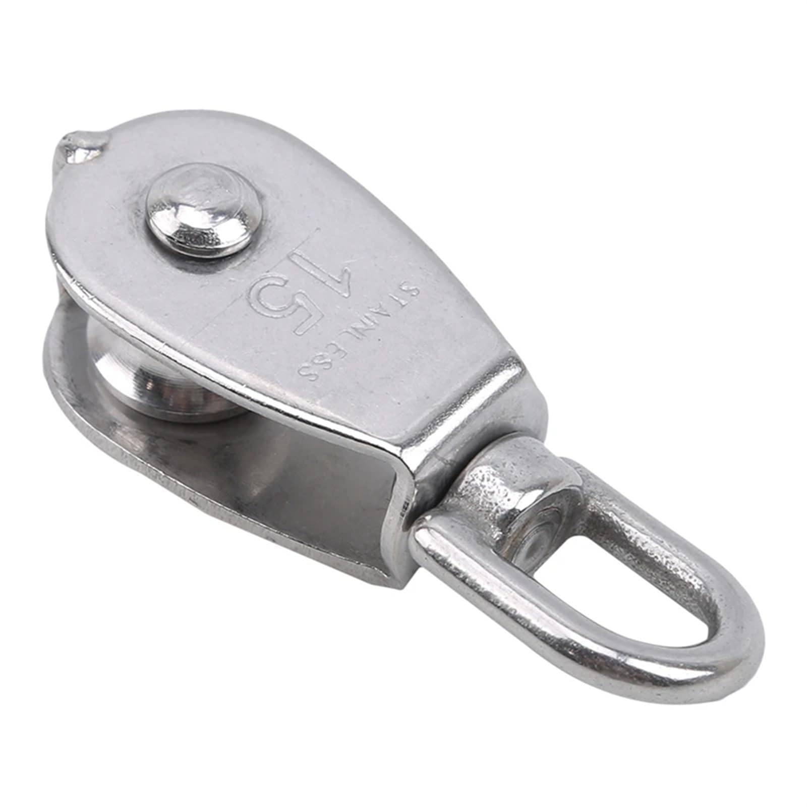 Polea de una sola polea, Rueda de remolque de alambre, 1 pieza, polea de acero inoxidable M15/M25, juego de poleas de elevación giratorias de una o dos ruedas, herramientas for ruedas de elevación, po