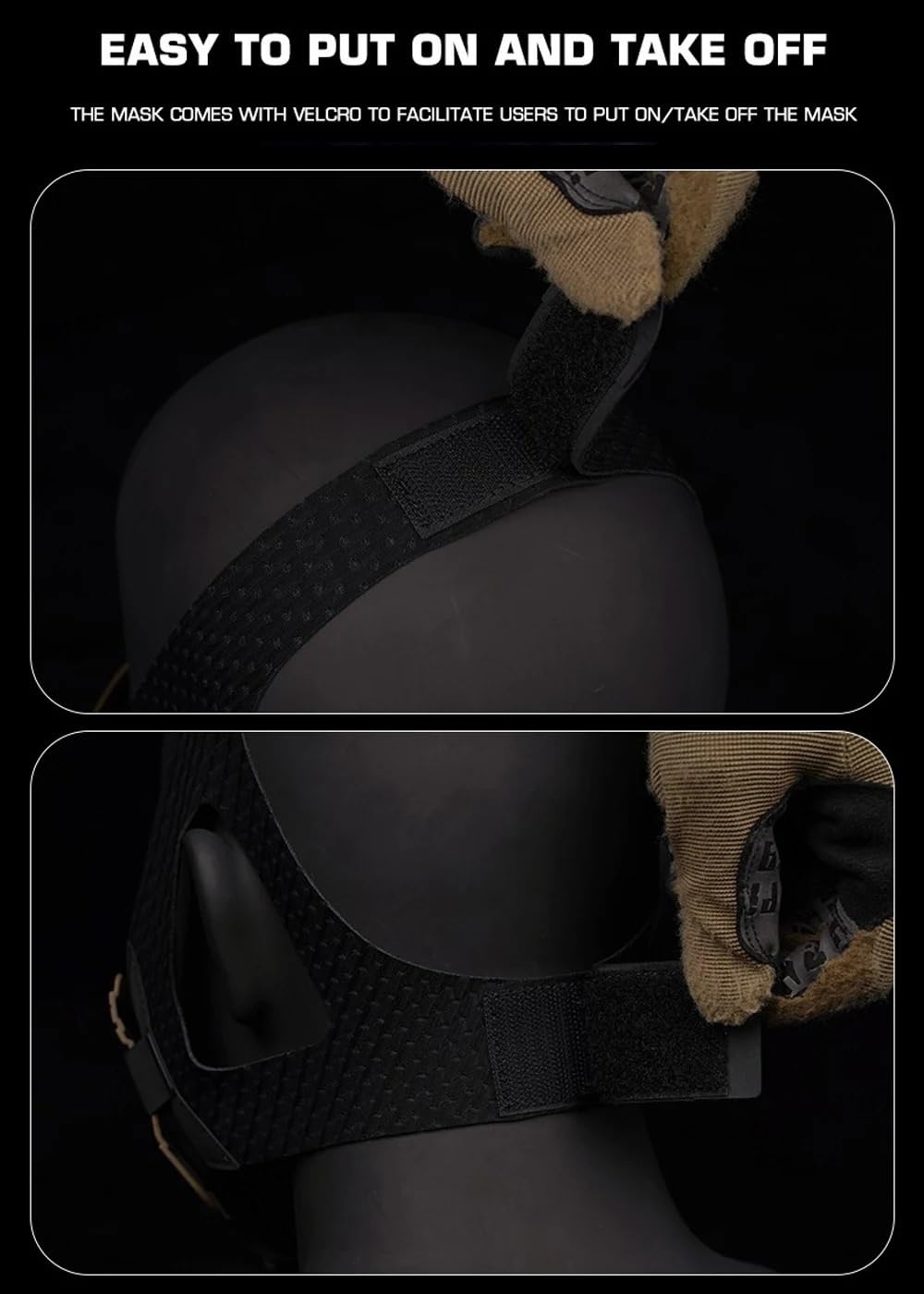 Jungle Leopard Máscaras de Media Cara Tácticas para Paintball Airsoft Caza