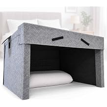 Foldable Soundproof Sleep Pod, Ultimate Soundproof & Light-Blocking Tent, 40mm Sound-Absorbing Foam, Frameless & Foldable, Home, Dorm & Travel, Shift Workers & Light Sleepers Without Speakers
