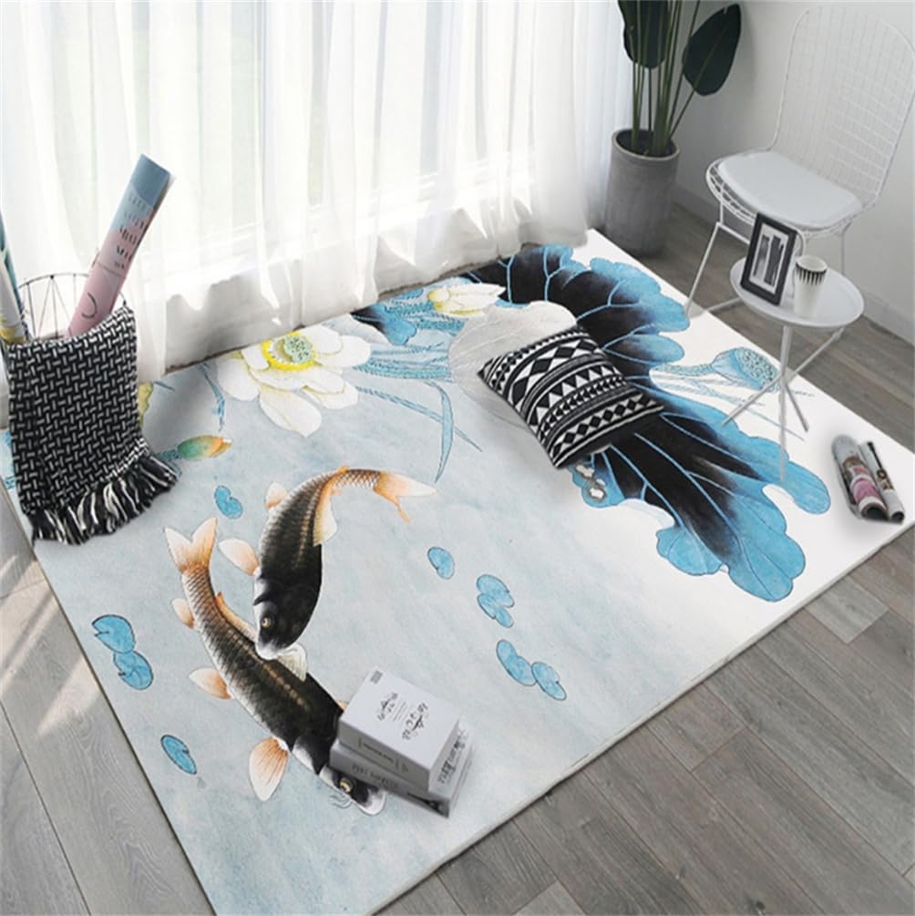 Tapis chambre bebe fille gris et bleu grand tapis doux pour moments de jeu