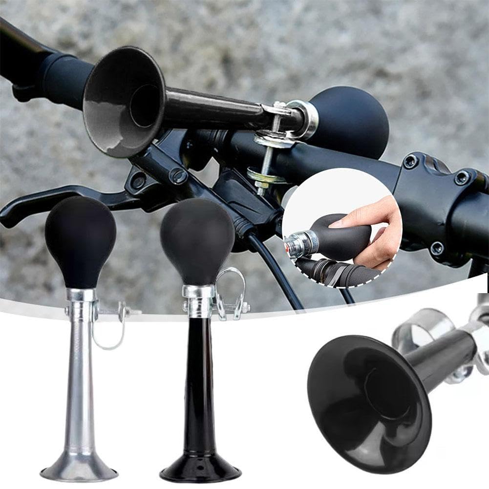 Corno Per Bicicletta In Metallo - Clacson Classico A Sirena