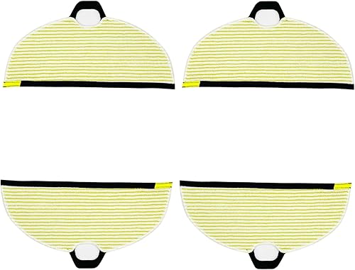 VideoPUP 4 almohadillas de microfibra de repuesto para trapeador de vapor, reutilizables, lavables, compatibles con aspiradora Shark AI Ultra 2 en 1