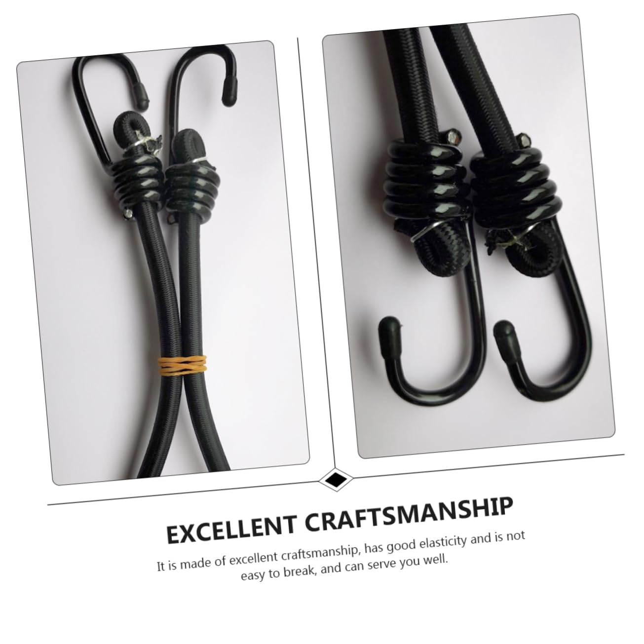 NUOBESTY 4pezzi Cinghia Elastica Fissa Per Motocicletta Cinghia Elastica Per Bicicletta Fissa Per Bagaglio Realizzato Materiali Di Robusto e Durevole Per Uso Prolungato