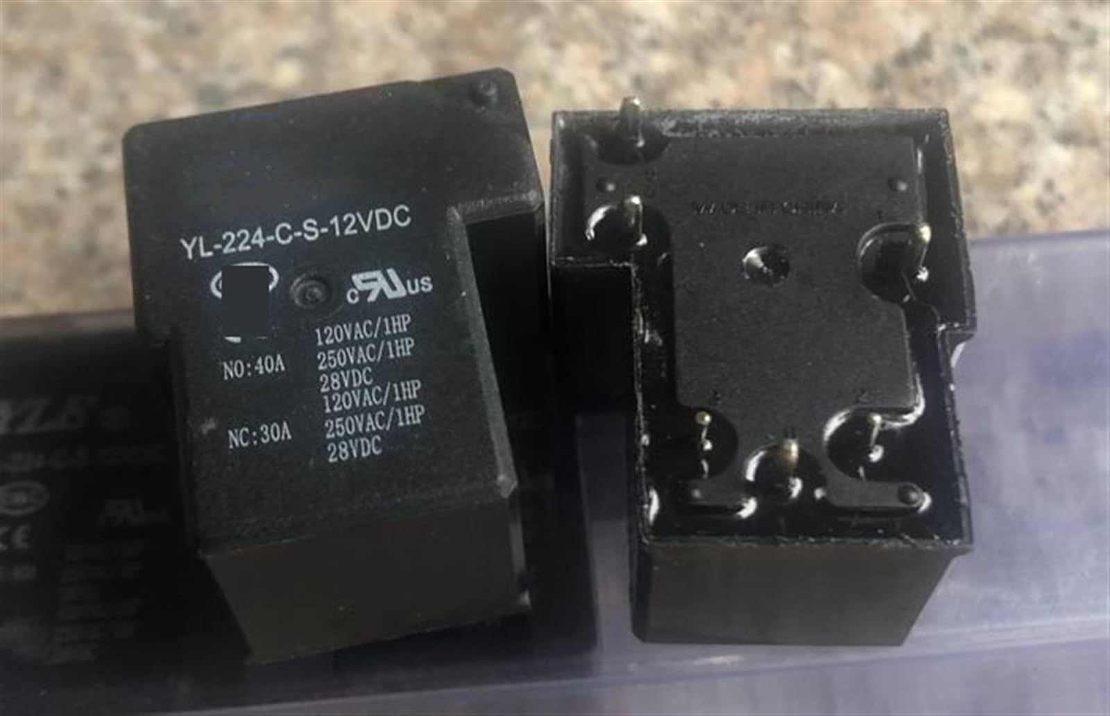 PONNYC YL-224-C-S-12VDC YL-224-C-S-24VDC (T-90-1C-6P-12V/24V-40A) Relay 6pins 1Pcs (Size : YL-224-C-S-12VDC)