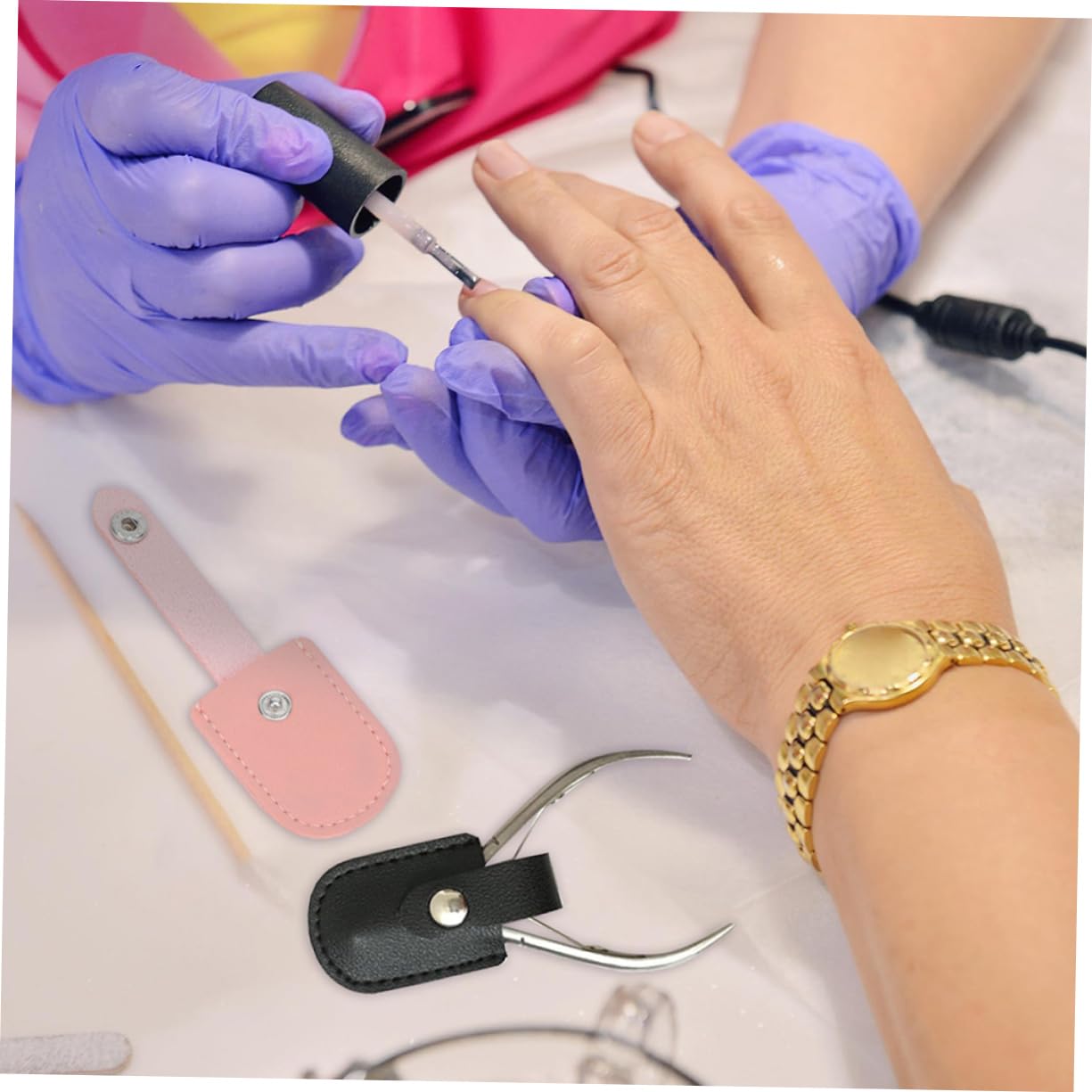 5 Set Copertura Protettiva Per Tronchesi Cuticole Design Per Strumenti Manicure Protettiva E Facile Usare Misti 4 Pezzi*5