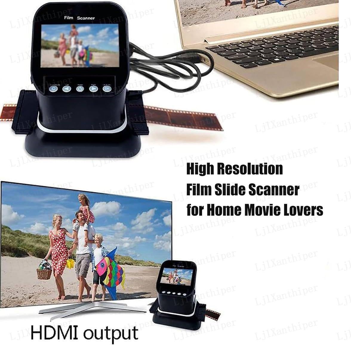 Scanner De Films Professionnel 22 Mp,Convertisseur Film Numérique,Grand écran Lcd 4.3 Pouces,Aucun Ordinateur Ni Logiciel Requis,Numérisation De Négatifs Et De Diapositives En Haute Résolution