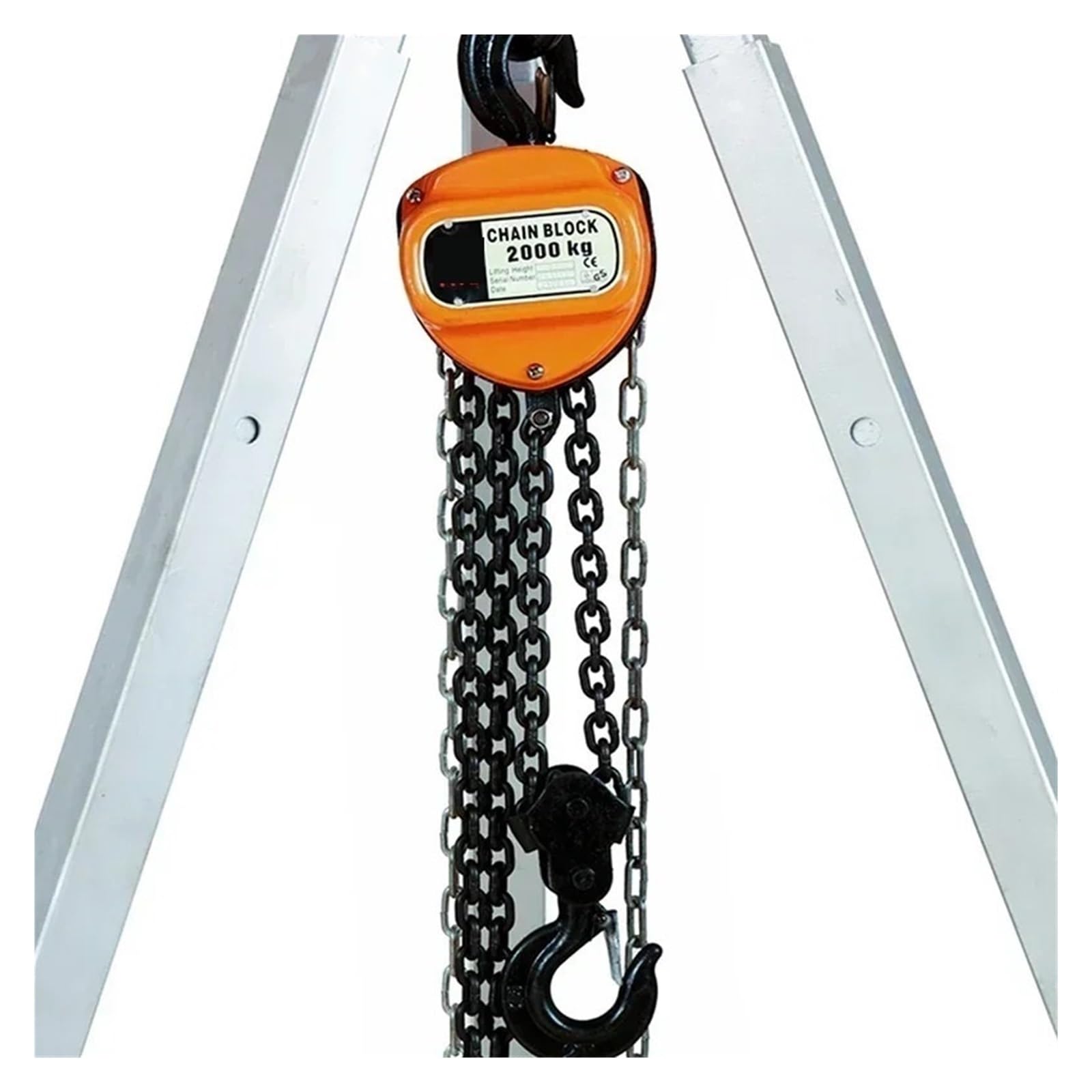 Elektrischer Dreieckiger Kettenzug, 1 Tonne, Manuell, Umgedreht, Kleiner Kran, 3/6 Meter Hub, Tragbarer Hebelblock Elektrischer Hebezeug-Stützarm flaschenzug