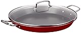 Cuisinart ASP-38CR - Paella con tapa, acero de aleación, color rojo 15 pulgadas Rosso