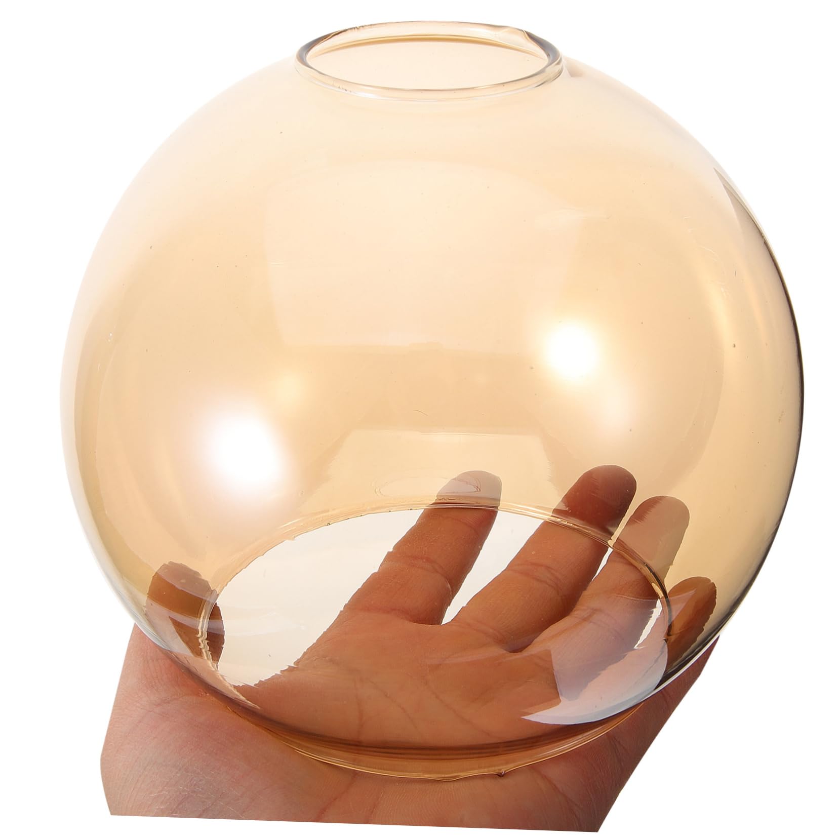 Luxshiny Paralume in Vetro Trasparente 6 Pollici Ricambio Per Lampada a Sospensione E27 Copertura Paralume Sfera Per Illuminazione Interni E Atmosfera Accogliente