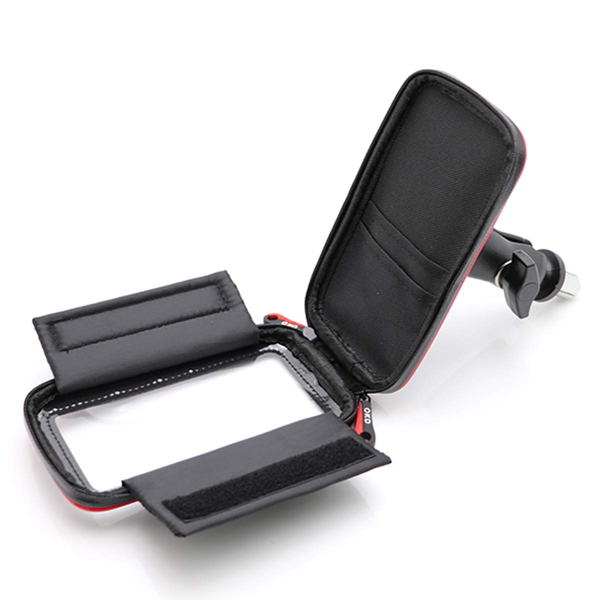Custodia per Moto con porta Cellulare, Impermeabile, con Scomparti per carte di Credito, per con foro Rotondo