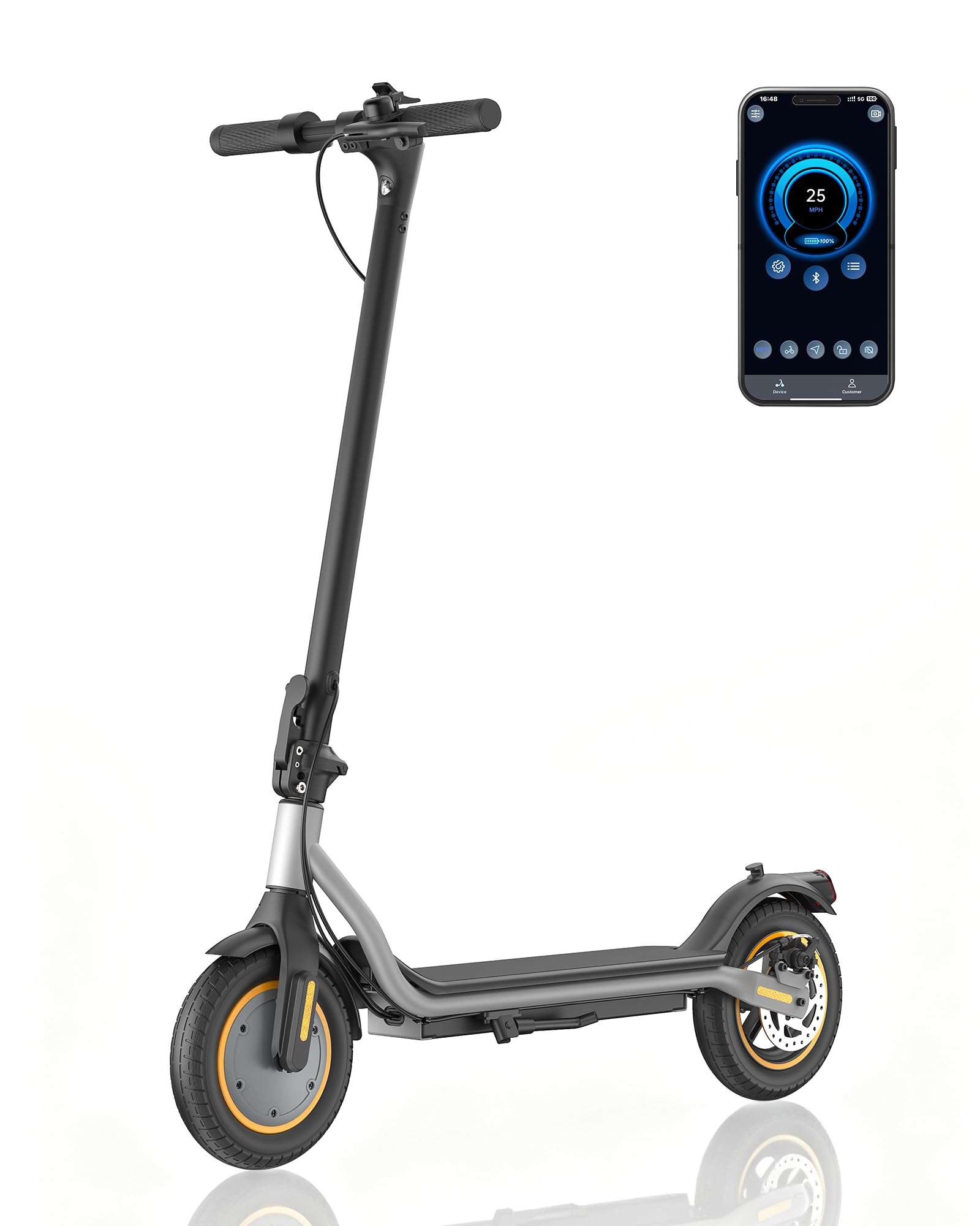 Electric Scooter Adults, 1000W/500W Motor, 28/21 Miles Max Range, 10''/8.5" Tires All Terrain, 25/20 MPH Top Speed, Lightweight Commuting E Scooter, Foldable for Adults Teens