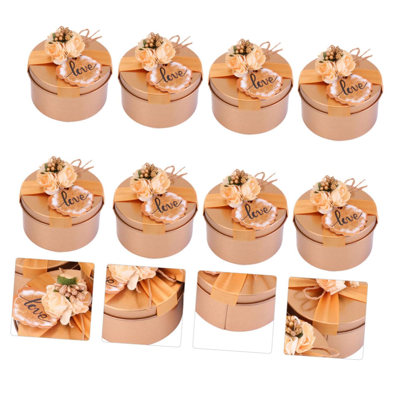 Healeved 8pezzi Scatole Per Matrimonio Da Scatoline Eleganti Per Confetti e Piccole Decorazioni Color Per Feste e Compleanni