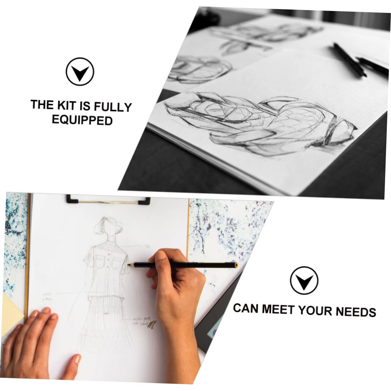 DOITOOL 1Set Drawing Sketching with Blending Stumps Durable Smudge Pens for Art Sketching and Shading Compact and Portable Art Supplies