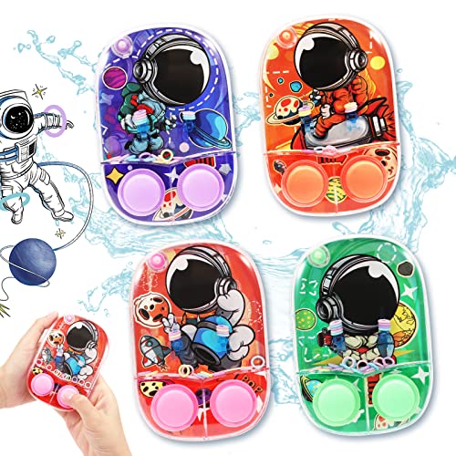 Sevenq Water Games For Kids Handheld, 4 Pack Space Toys Water Ring Toss Handheld Games Water Toys, Car Game For Kids And Family Stress Relief, Retro Toys Mini Toys For Party Favor Gifts Travel Games #TOP20