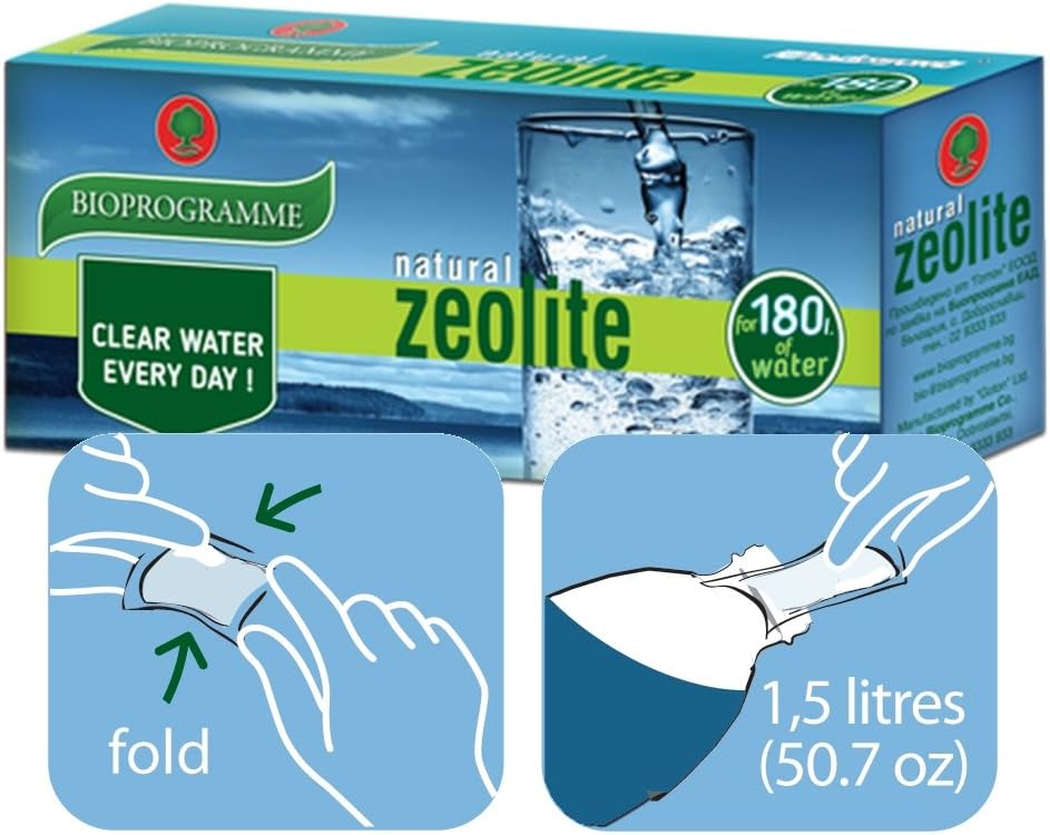 Zeo3 - Pure Natural Zeolite 97% Clinoptilolite Water Purifying Filter - 180g