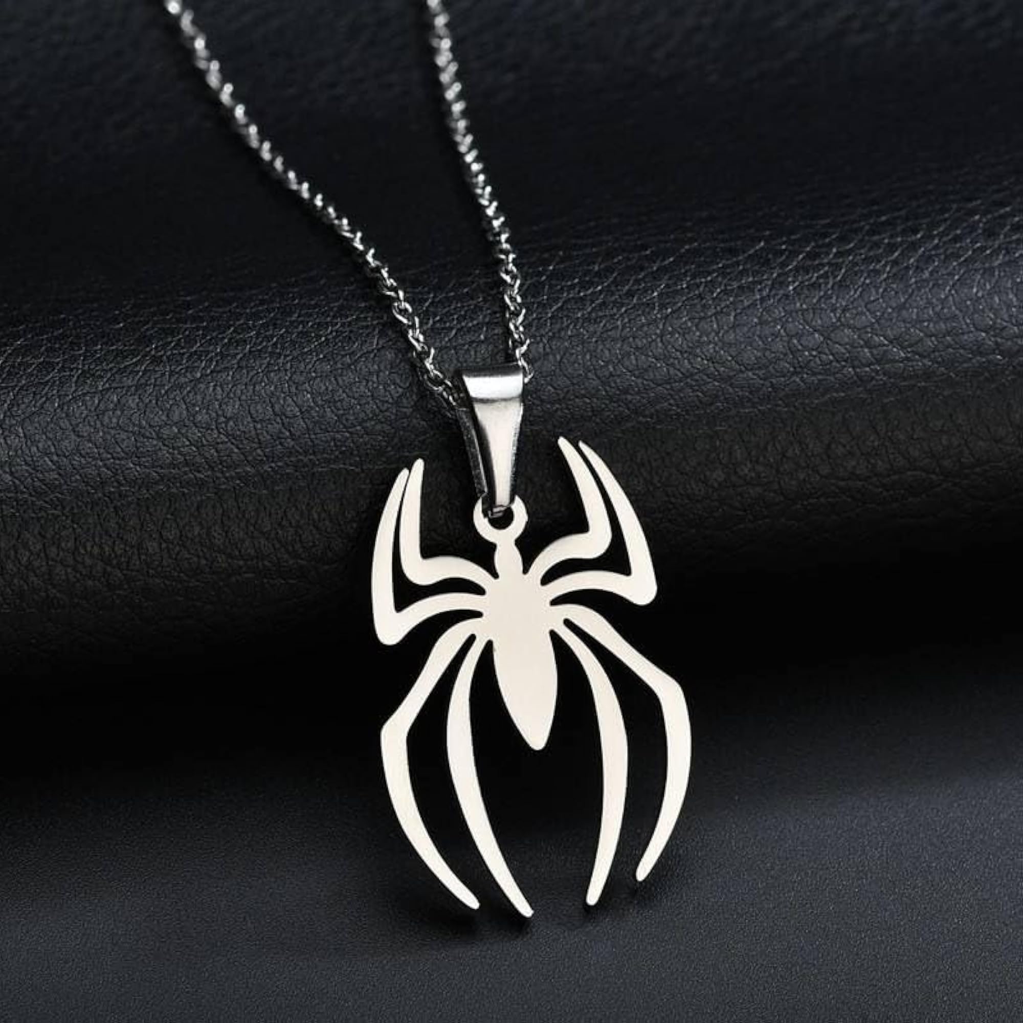 Men's Stylish Silver Chain with Stainless Steel Pendant Locket