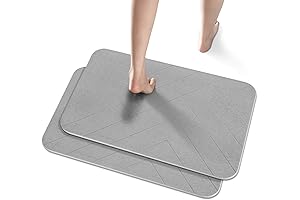 This Amazing Stone Bath Mat: Blissful Bathing 2-Pack!