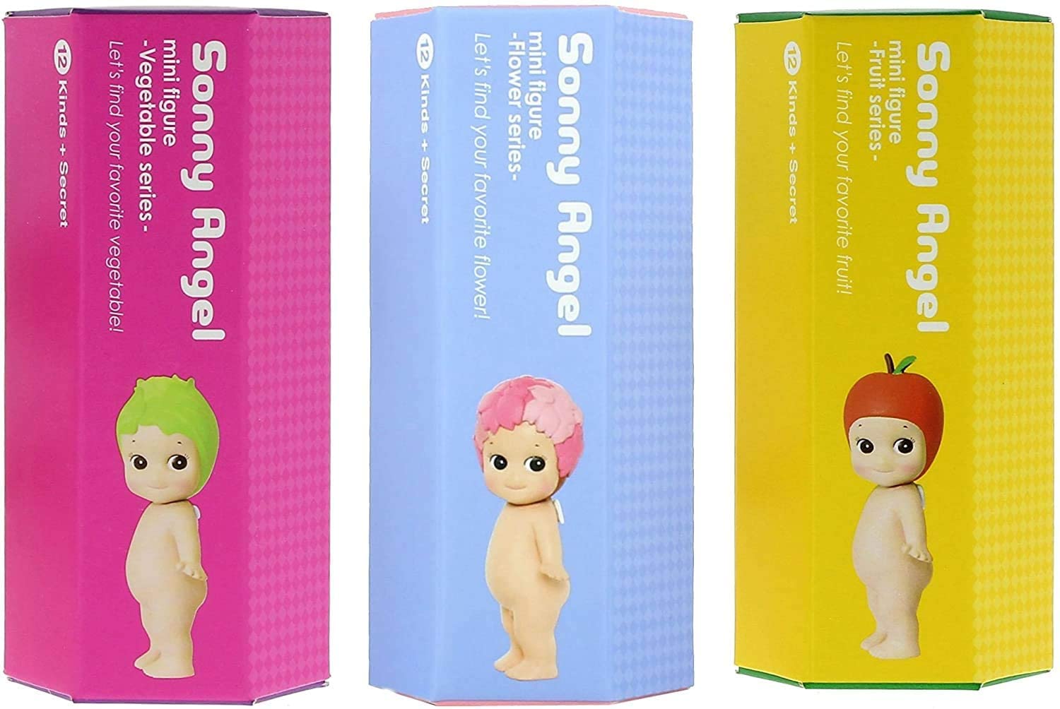 【Sonny Angel】Vegetable / Fruit / Flower Amazon.com: Sonny Angel Vegetable, Fruit and Flower Set - 3 Sealed