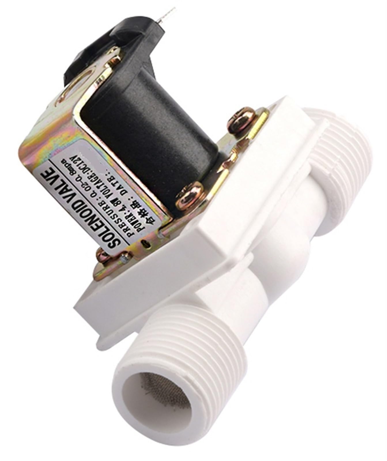 Électrovanne plastique 1/2 DC12V pour réparer une machine à laver