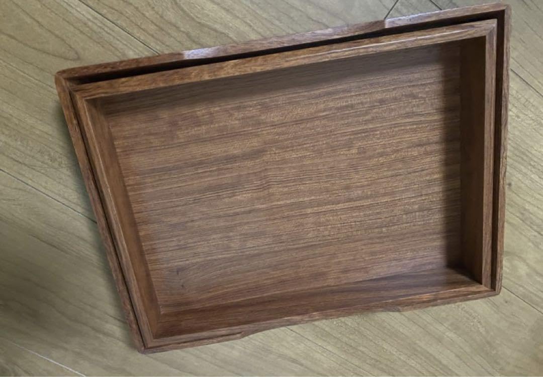 中国美術 高級紫檀 唐木春鳥彫 箱盒 唐物 茶道具 家具 箱付