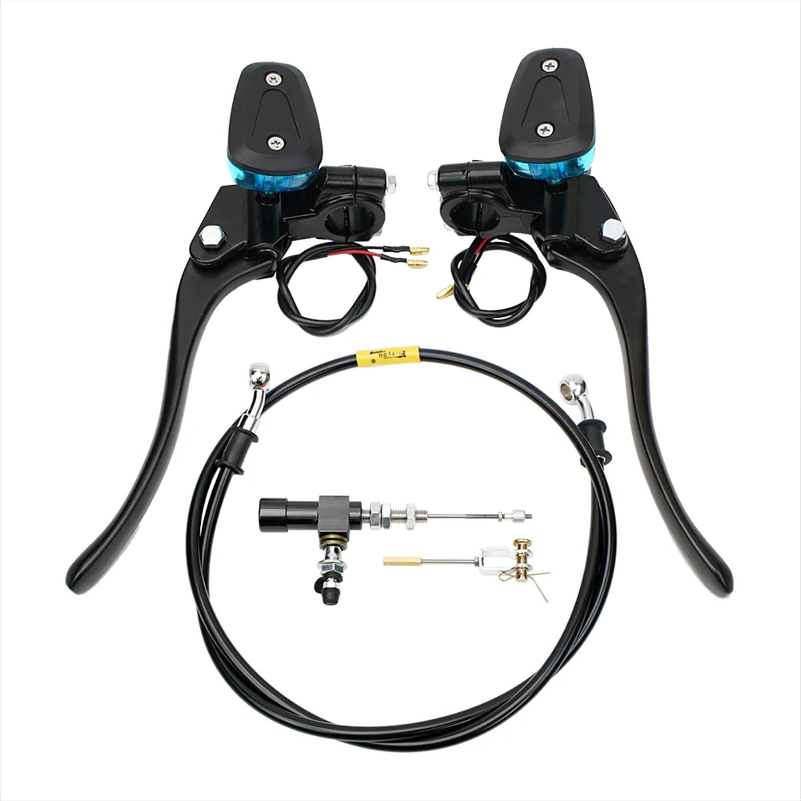 Hguvsjd One Color 12.7 Piston Street Bike Pitbike Ebike Dirt Scooter Motocross Motorcycle Hydraulic Clutch Brake Master Cylinder Lever Kit Motorcycle Brake Lever(A Set)