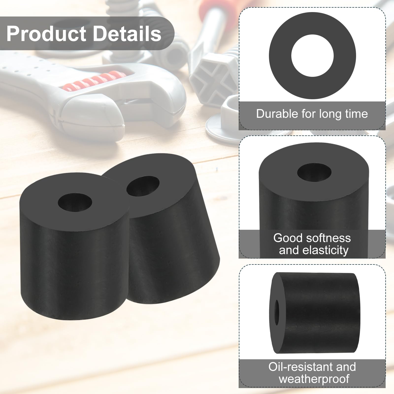 PATIKIL Multi Purpose Rubber Spacer - Image 3