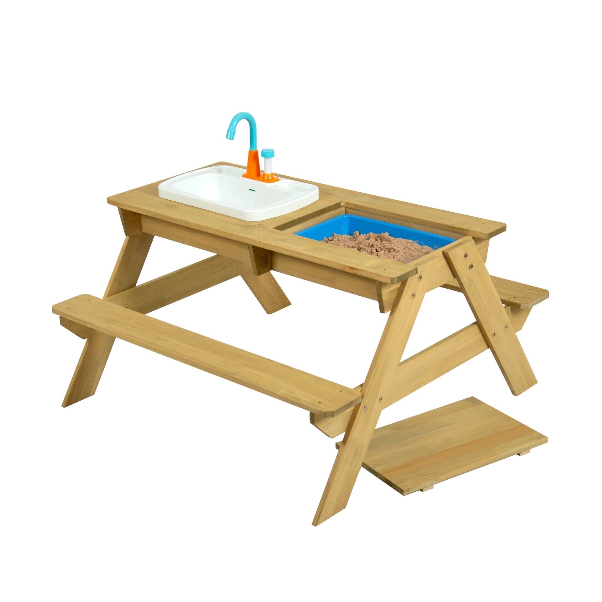TP Multi Activity Sand and Water Picnic Bench | Includes Splash Tub & Working Sink | Outdoor Picnic Table | Water, Messy and Sensory Play | Kids 2 years+