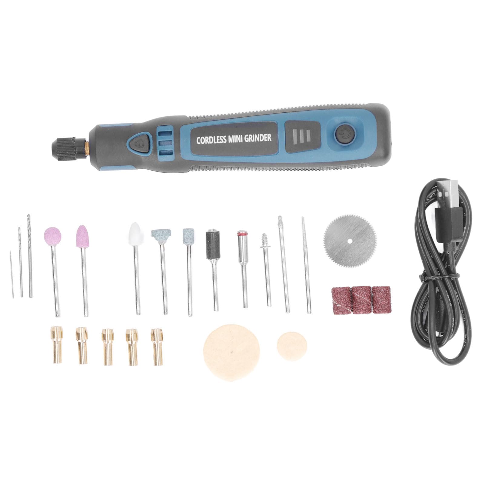 Respicefinem Wide Application Wide Usage 20.0×6.0×5.0 Grinder Pen 3 Cordless Tool For Sanding Drilling Polishing Engraving Projects Easy To Carry Wide Application