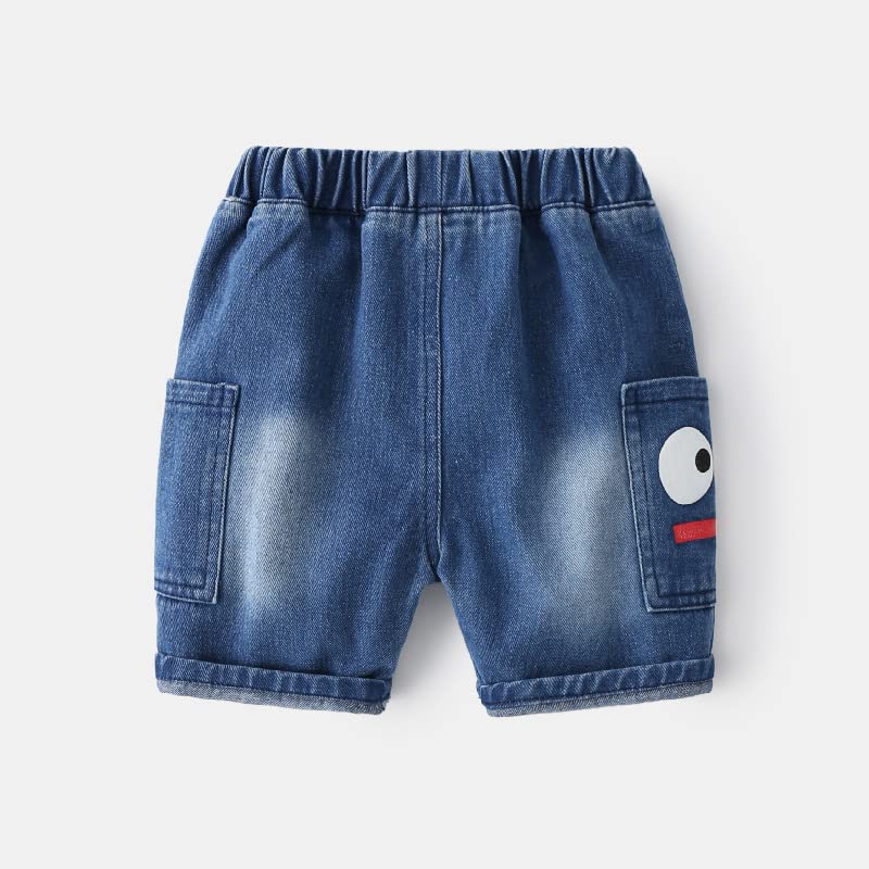 Toddler Kids Denim Shorts with Inner Elastic in Stretchable Denim Fabric Regular Fit with Pockets for Your Baby Boys2