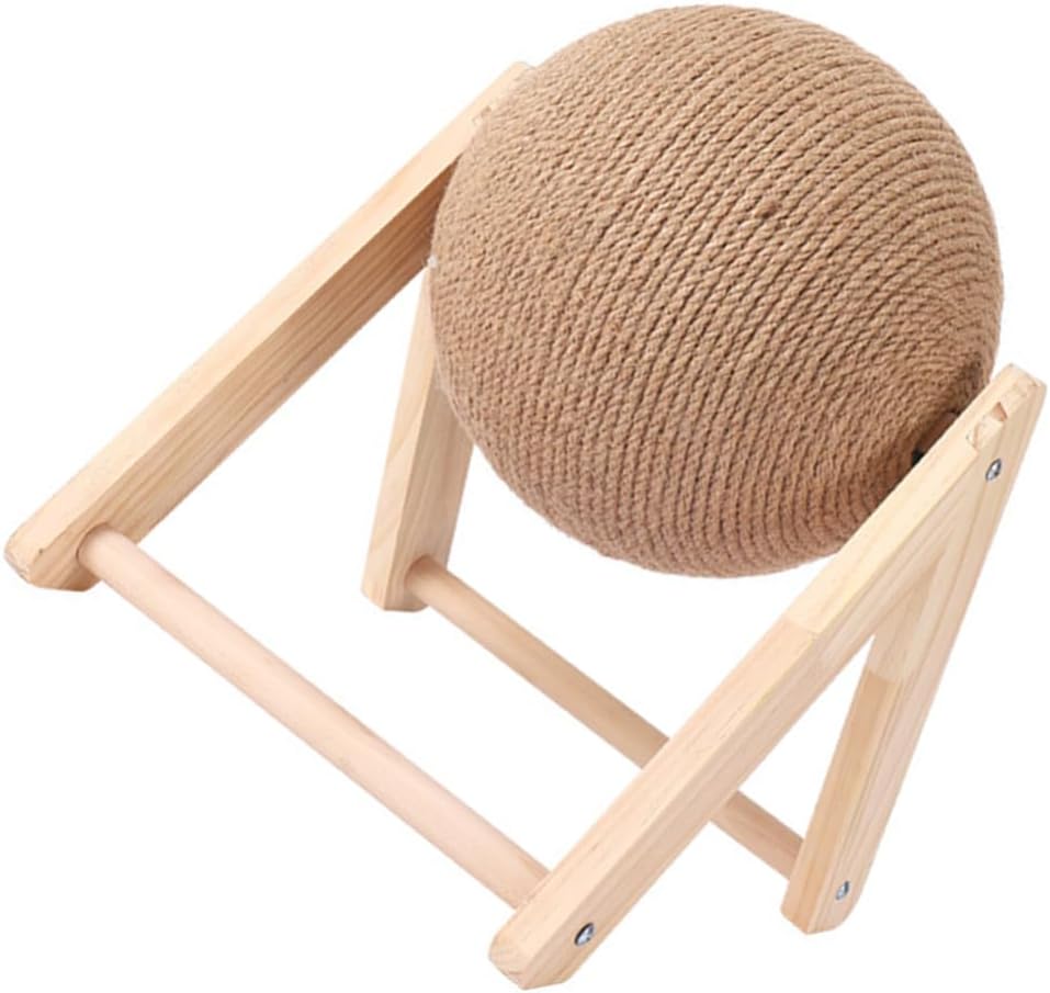 1pcs Cat Scratching Ball with Stand: Interactive Sisal Ball Cat Toy for Cats& Kittens&Dogs&Puppy