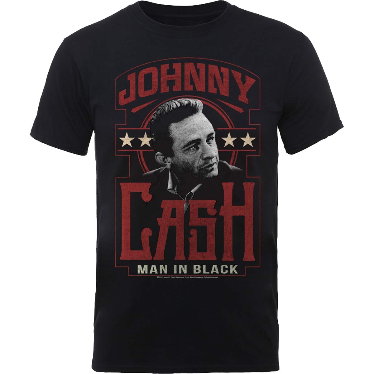 Rock Off Black Johnny Cash - Man In - T-Shirt - Cotton - Size M - Officially Licensed Merch