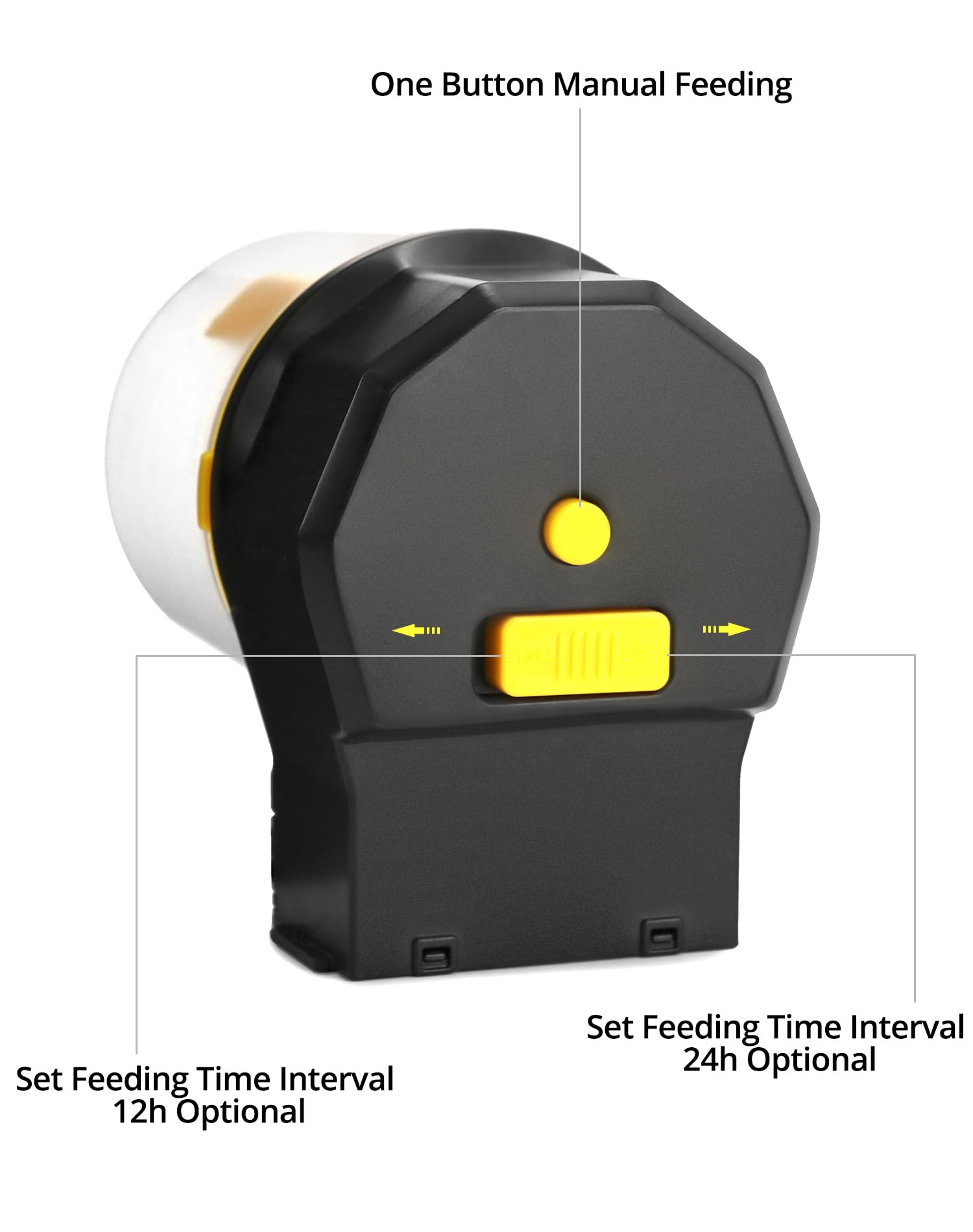 Mangiatoia Automatica Acquario Con Timer - 210ml, Alimentazione 12/24 Ore - Foto 10