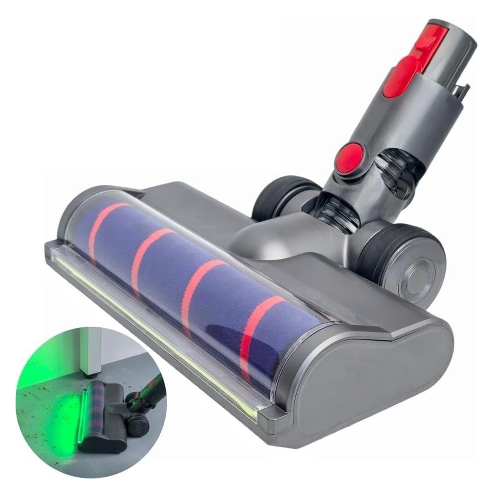 Testa spazzola rullo morbido LED ricambio compatibile con Dyson V7 V8 V15