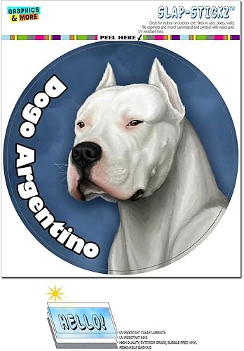 Dogo Argentino - Pegatina para ventana de auto para automóvil con diseño de perro y mascota