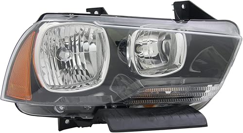 TYC Conjunto de faro delantero derecho compatible con Dodge Charger 2011-2014