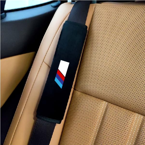 Image of Pack of 2 Safty Car Seat Belt Shoulder Pad for Safe Driving Comfortable to Drivers Travellers Car Seat Belt Cover Fit for All Car