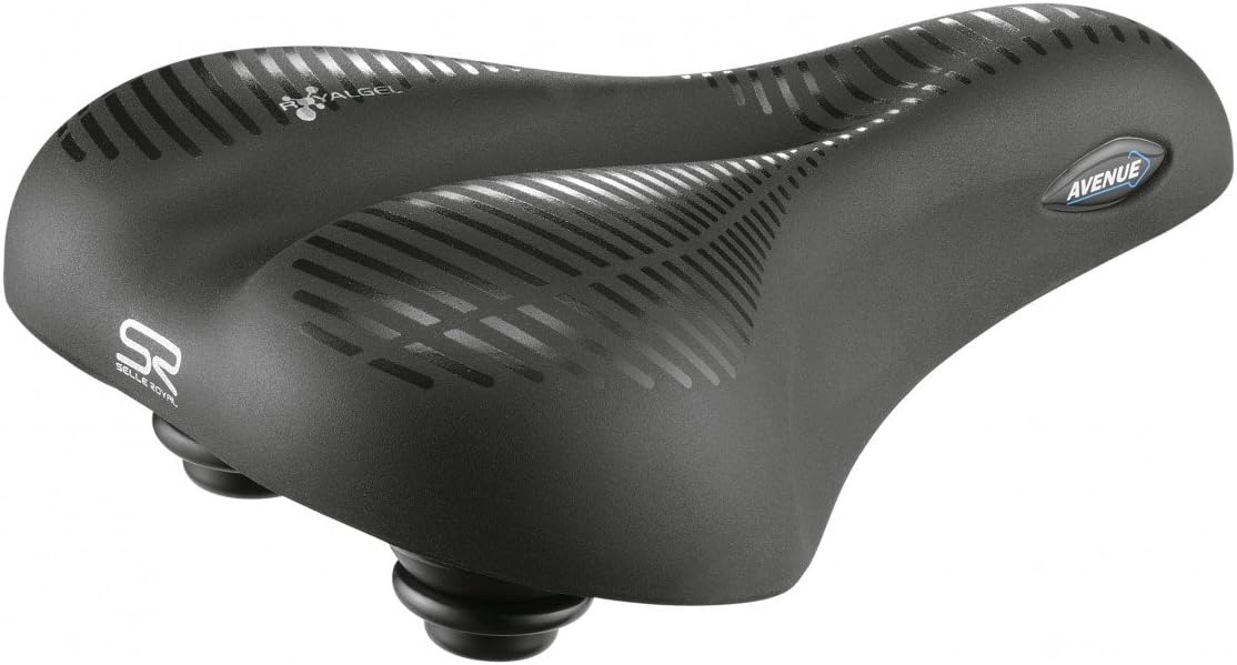 Selle De Vélo Royal Protecton Gipsy - Confort Maximal - Réduction Pression 40% - Unisexe Noir
