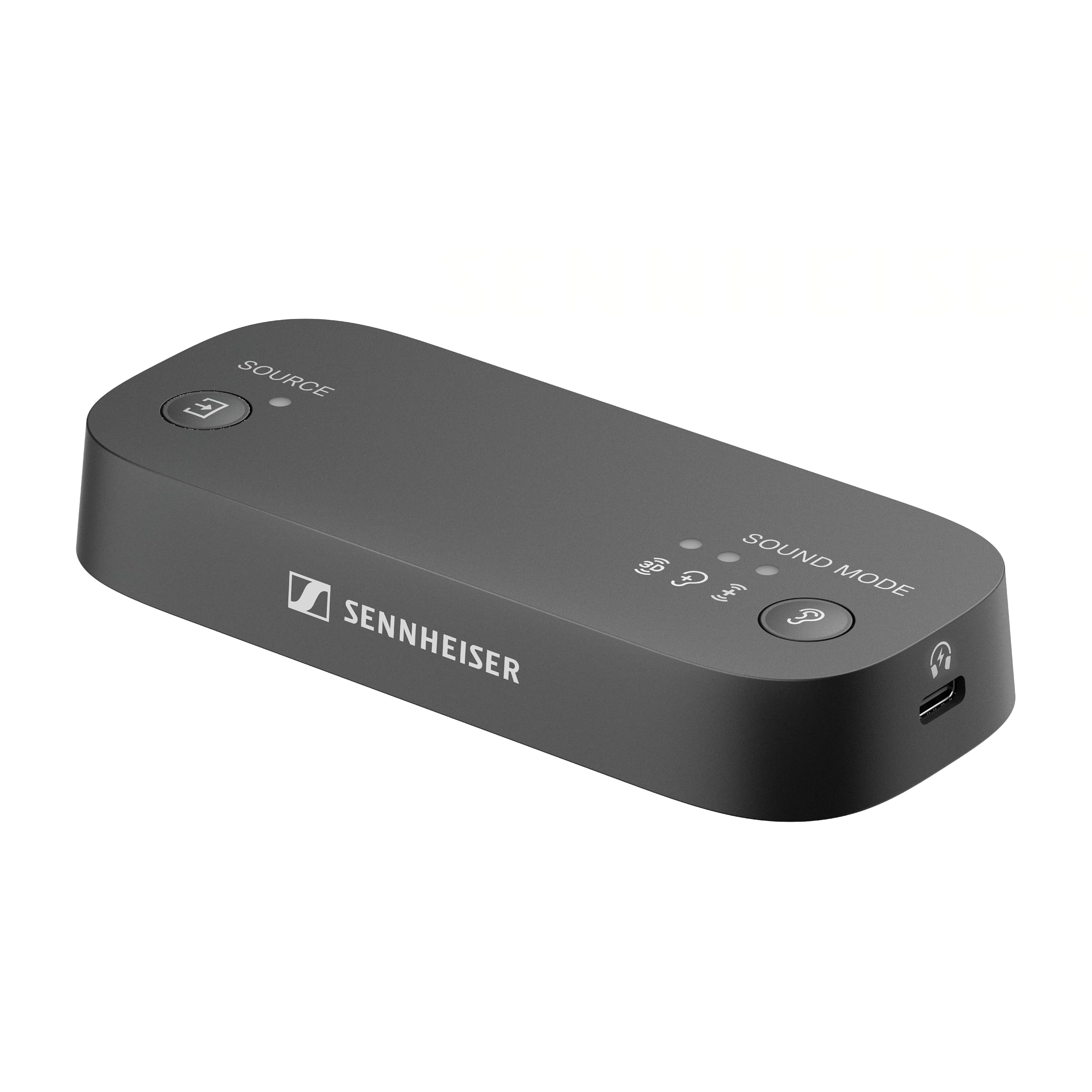 Sennheiser BTA1 TV Transmitter for Bluetooth Auracast Wireless Headphones - Built-in Virtual Surround Sound and Speech Clarity Modes, HDMI, Optical, Analog Connections, up to 50-Meter Wireless Range-image-0