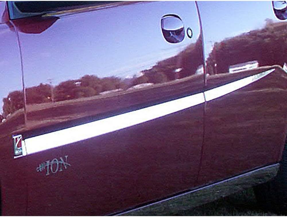 QAA is Compatible with 2005-2007 Saturn Ion 6 Piece Stainless Rocker Panel Trim, Insert Kit, 1.4" Width TH45411