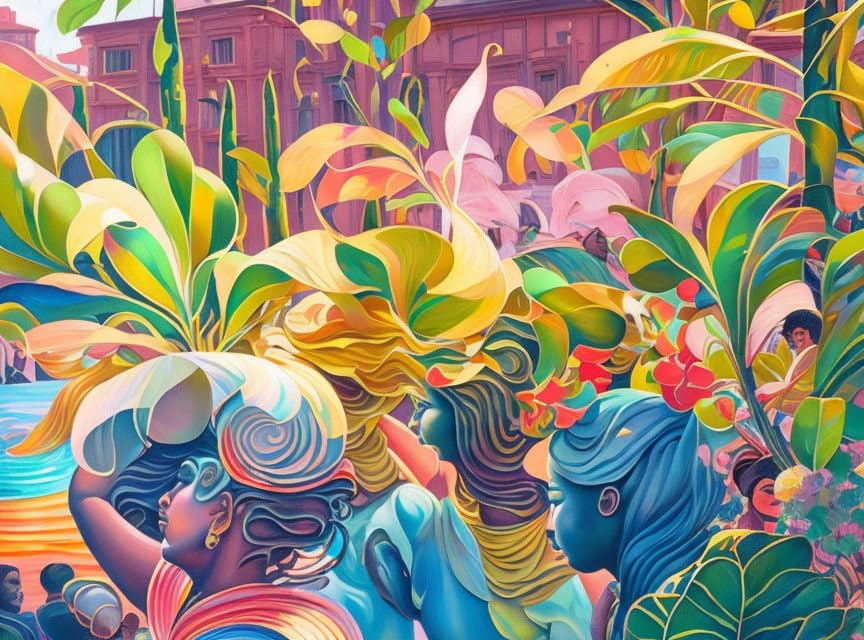 Tableau sur toile 58 x 90 cm pour mur vide Everyone Was Dancing