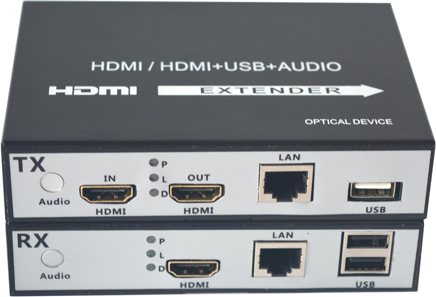 1080P HDMI Over Ethernet CAT5e/CAT6/CAT7 Cable Extender Converters with Loop Out Up to 492FT Full HD A Set