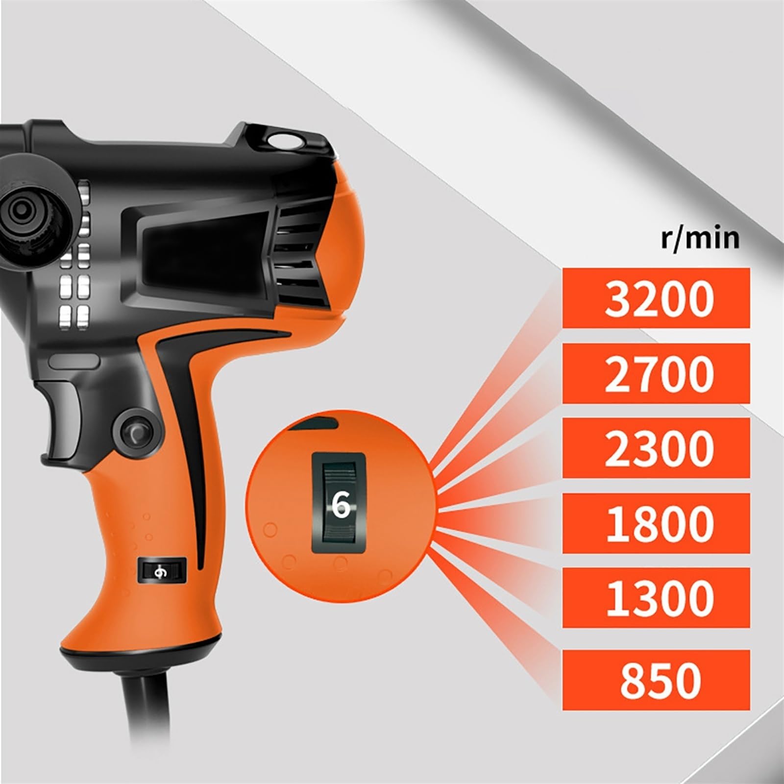 Máquina pulidora de coche de 980W, pulidora de cera eléctrica ajustable de 6 velocidades for suelo de azulejos del hogar, máquina de encerado for reparación de automóviles Ligera Y FáCil De Usar