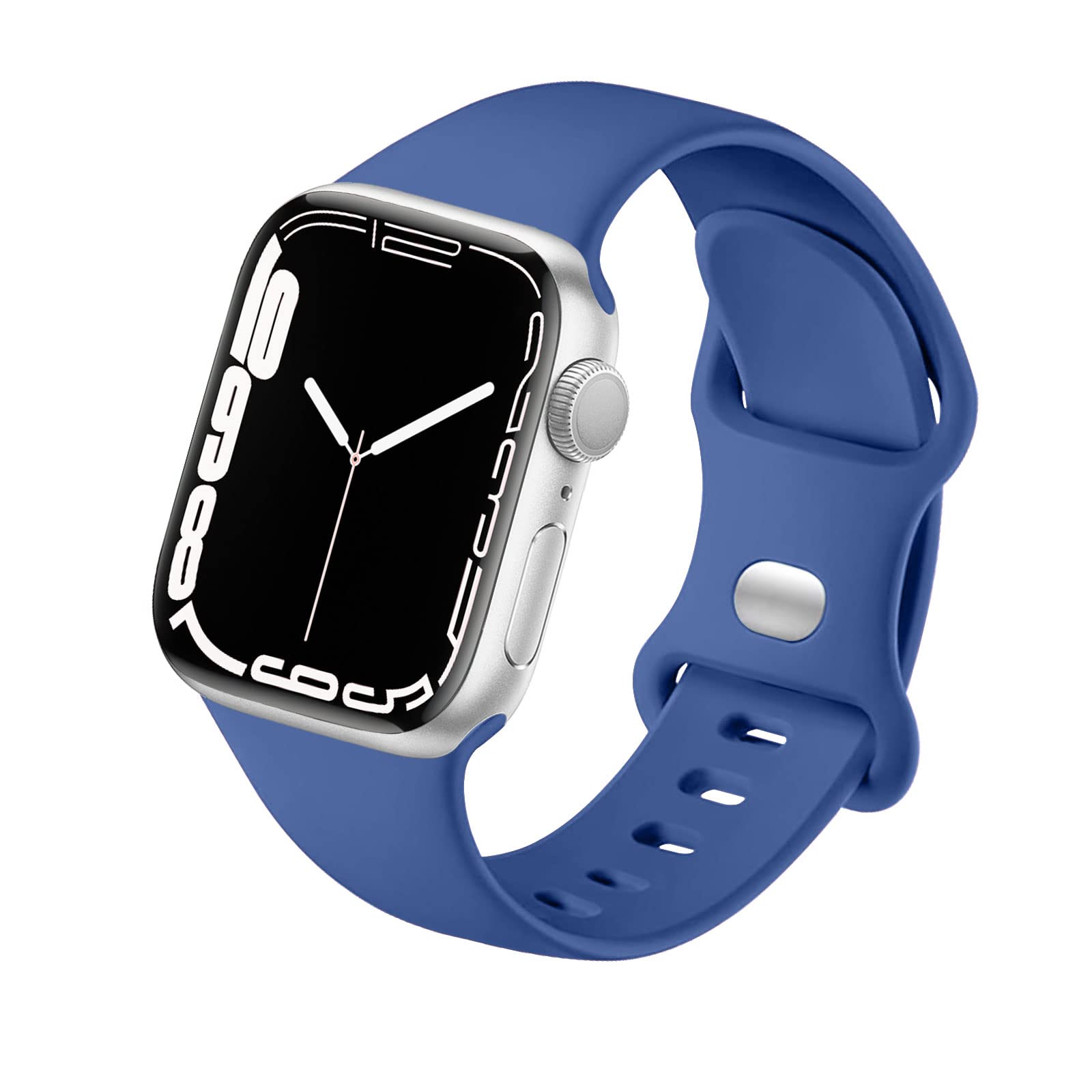 Sport Strap Compatible with Apple Watch Straps 46mm 40mm 38mm 41mm 42mm 44mm 45mm, Silicone Strap Replacement for iWatch Bands Series 11 10 9 8 7 6 5 4 SE 3 2 1 Women Men — view 27