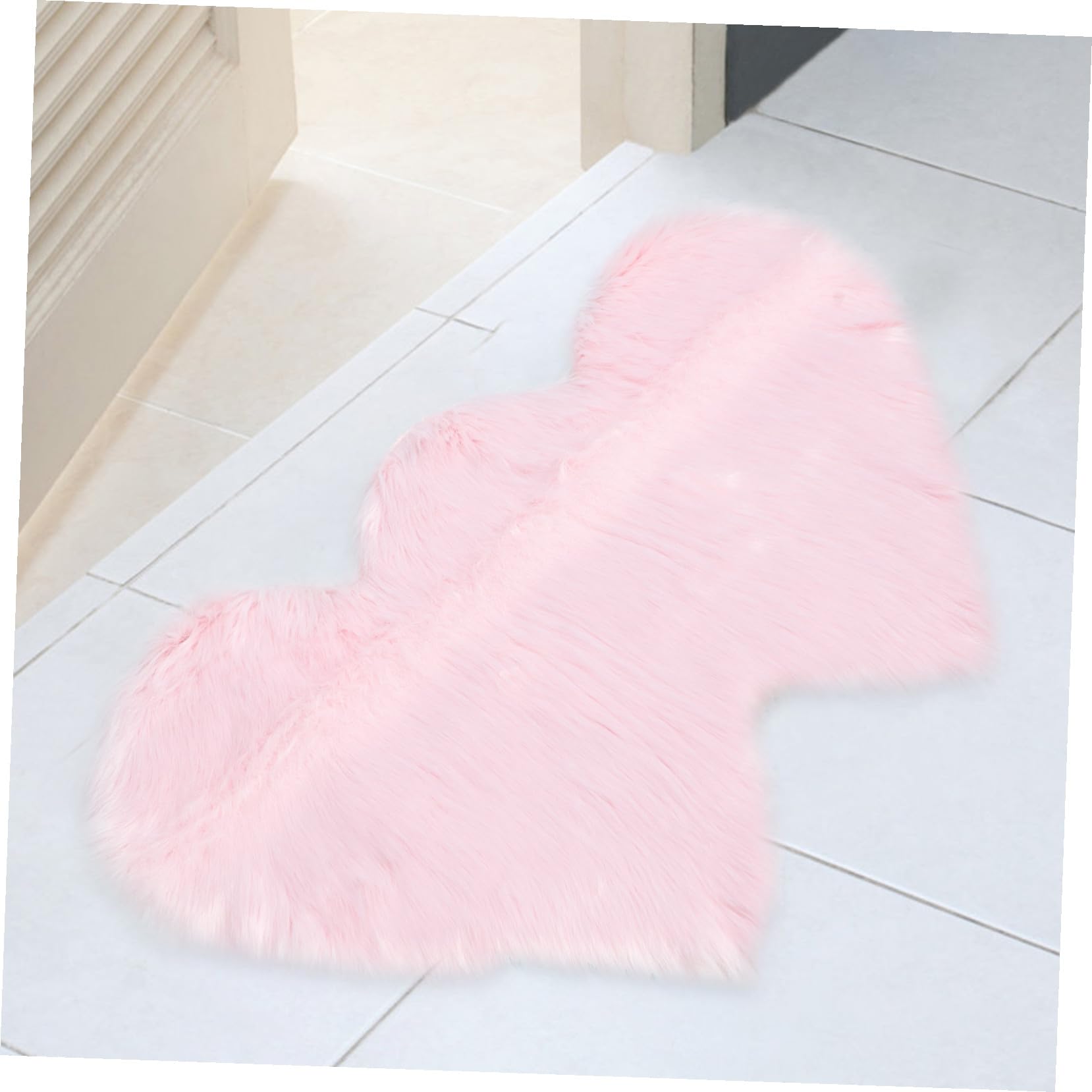 Tapis en Laine Imitation Rose de Double Cœur pour Chambre